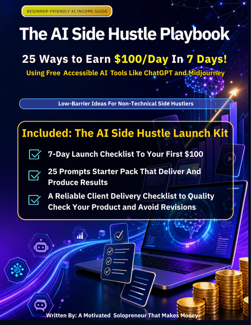 The AI Side Hustle Playbook & 7-Day Launch Kit